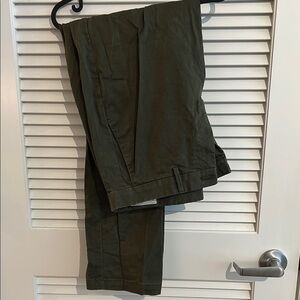 GAP Green Chinos Flat Front Professional Style